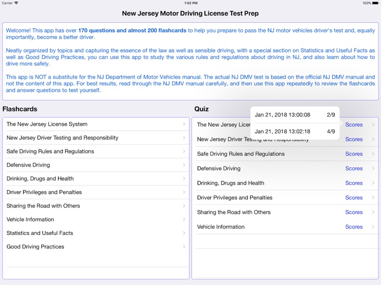 New Jersey  DMV Test 2018