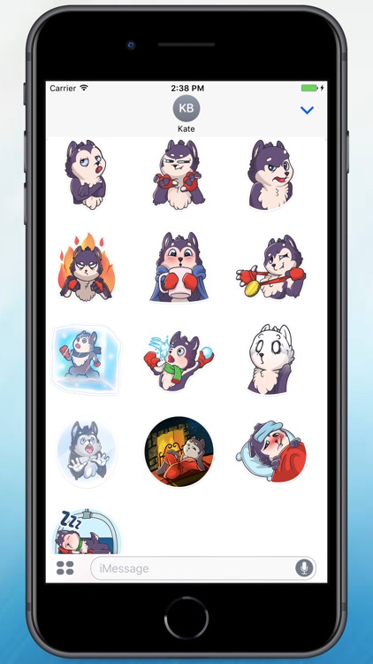 Winter Dog Stickers