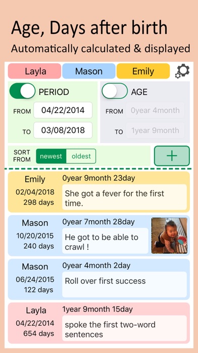 The simplest Child care Note screenshot 2