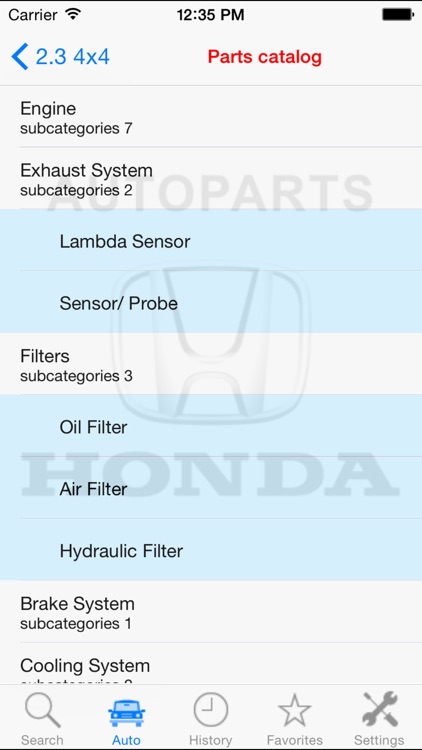 Autoparts for Honda screenshot-4