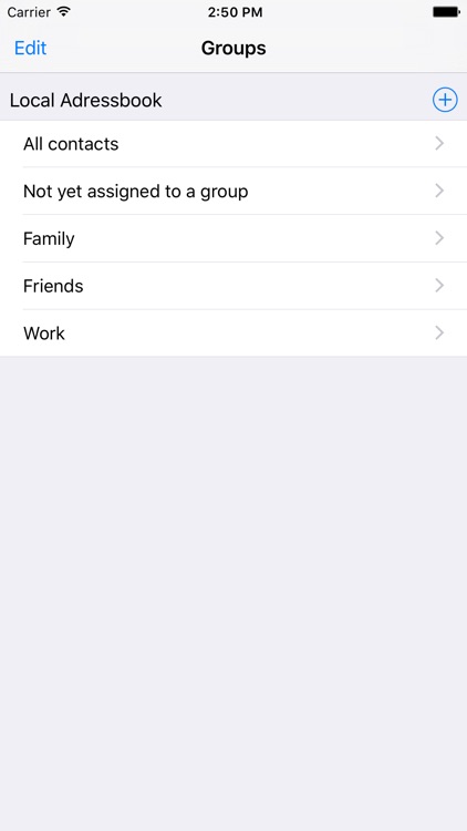 Contact Groups App