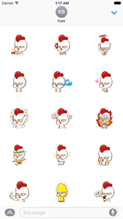 Grumpy Chicken Stickers Pack