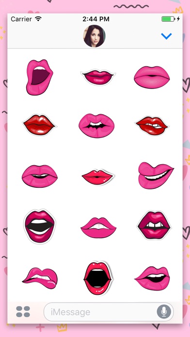 Lusty Lips : Stickers screenshot 3