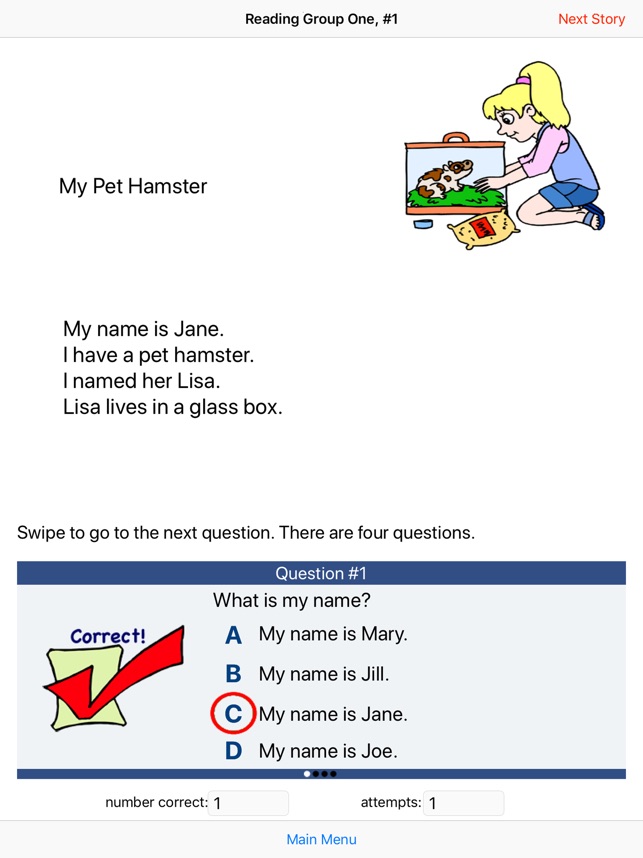 Reading Comp, Grades K-1