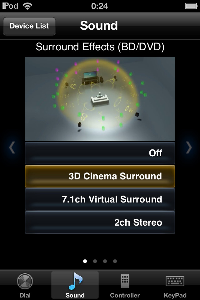 Panasonic Theater Remote 2012 screenshot 2