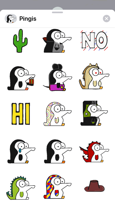 Pingi stickers, funny penguins screenshot 2