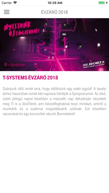 T-Systems Évzáró