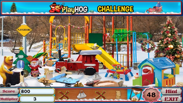 Christmas Park Hidden Objects