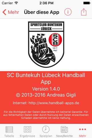 SC Buntekuh Lübeck Handball screenshot 4