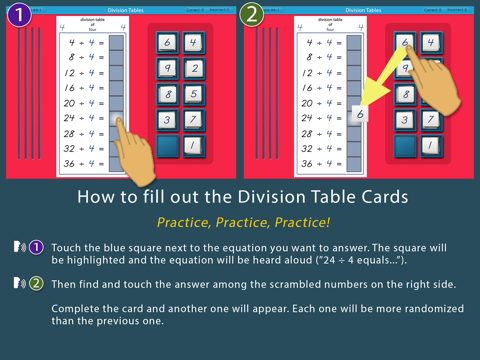 Montessori Division Tables screenshot 2