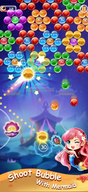 Mermaid Bubble Shooter(圖4)-速報App