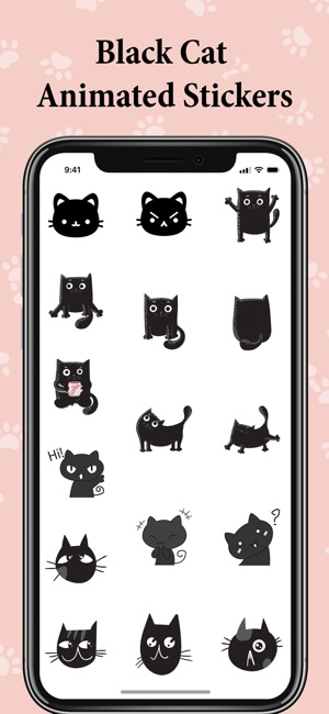 Animated Black Catmoji GIF(圖3)-速報App