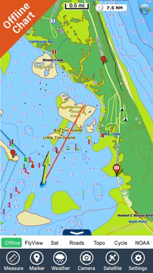 Cape Hatteras seashore charts