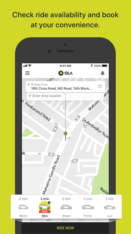 Ola Cabs - Book Taxi & Auto