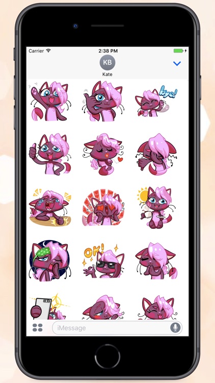 Flirty Cat Stickers