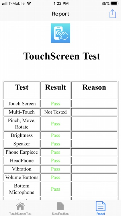 Touchscreen Test