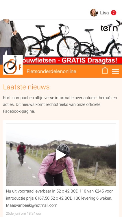 Fietsonderdelenonline