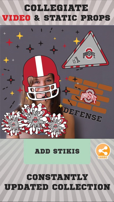 Ohio State Buckeyes Animated Selfie Stickers screenshot 2