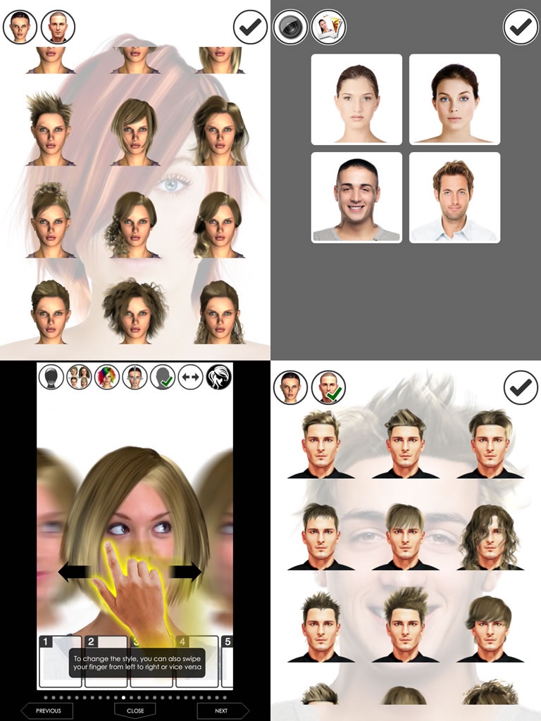 Hairstyle Magic Mirror HD screenshot 2