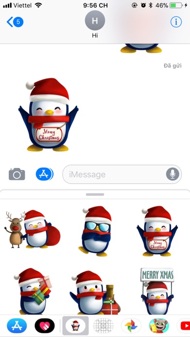 Xmas Penguins Sticker - 2017 screenshot 4