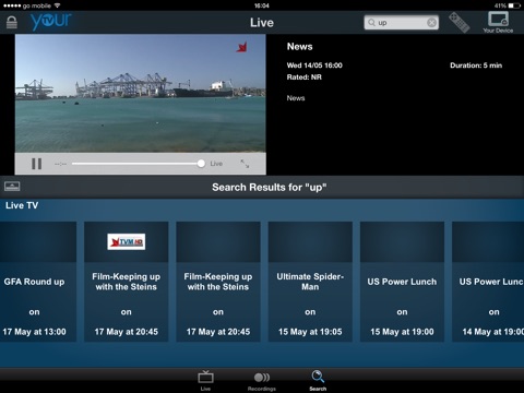 GO TV for iPad screenshot 3