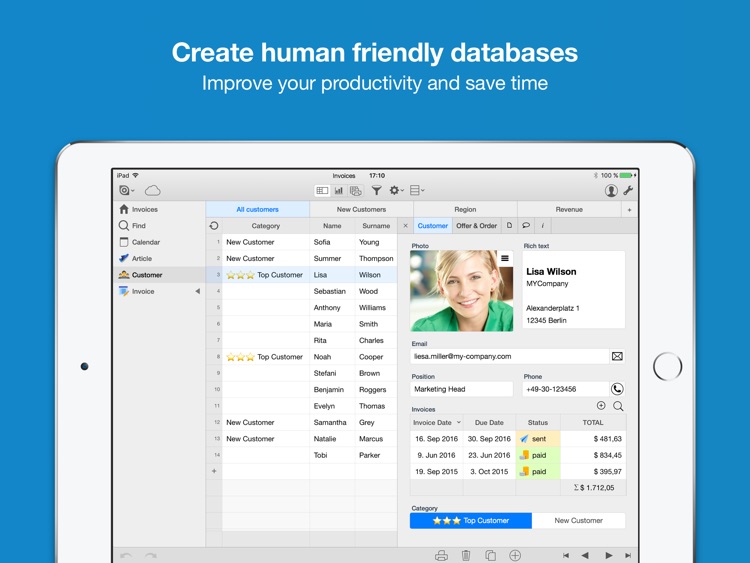 Ninox Database for iPad