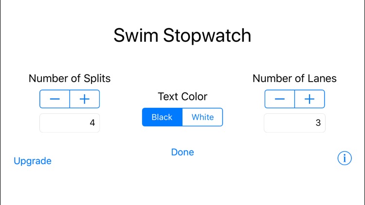 Swim Stopwatch