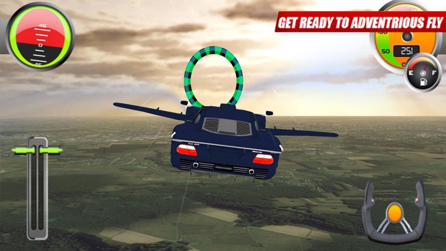 Flying Sport Car: Explore City(圖3)-速報App