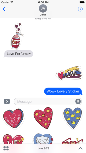 Love Stickers + Quotes - 80's Vintage & Retro Set(圖2)-速報App