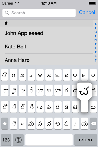Telugu keyboard for iOS Turbo screenshot 2