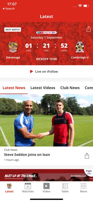 Stevenage Official App