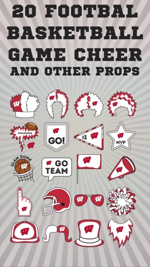 Wisconsin Badgers Selfie Stickers(圖3)-速報App