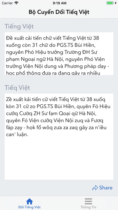 Đổi Tiếng Việt screenshot 2