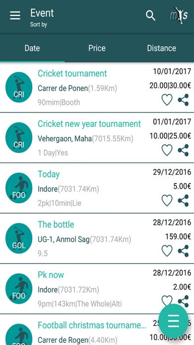 SportMap screenshot 2
