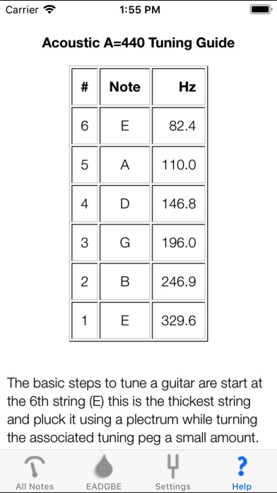 Optima Guitar Tuner Screenshot 4