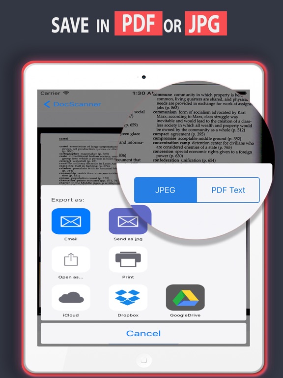 Doc Scanner+OCR - Save in Pdf screenshot 3