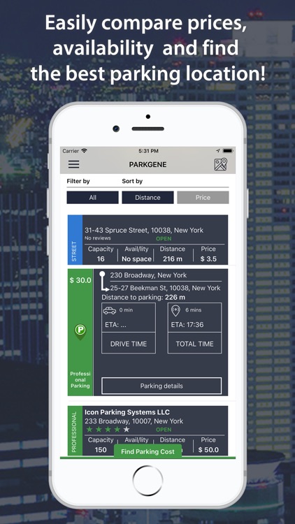 PARKGENE - Parking App