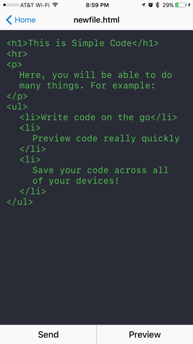 Simple Code screenshot 2