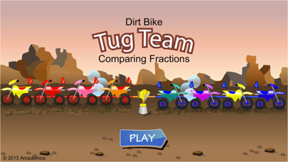 How to cancel & delete Dirt Bike Comparing Fractions from iphone & ipad 1