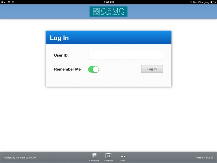GEMC FCU for iPad