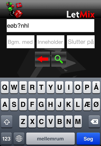 LetMix for Wordfeud (Norsk) - náhled