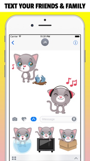 Cute Cat and Kitten Emoji(圖2)-速報App