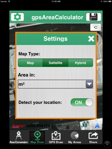 GPS Area Pro screenshot 2