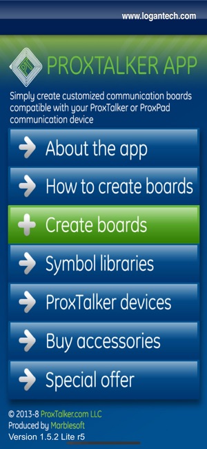 ProxTalker App - Plus Widgit