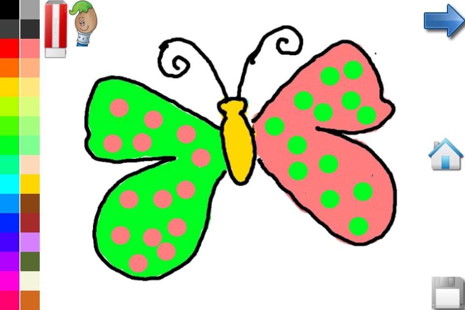 Coloring Book: Butterfly screenshot 2