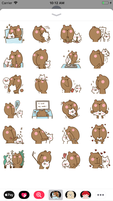 Bear Love Pig Stickers screenshot 2