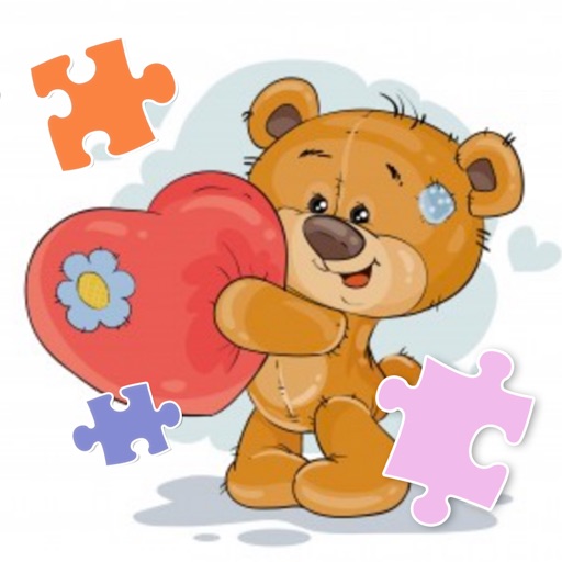 Pretty Bear Jigsaw Puzzle Fun Icon