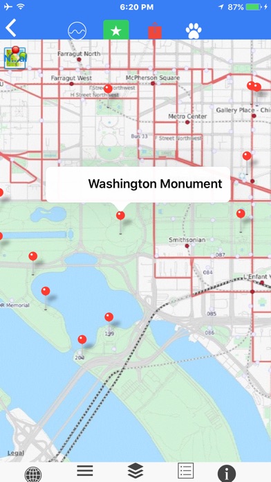 D.C. Scaled Subway Map Offline screenshot 2