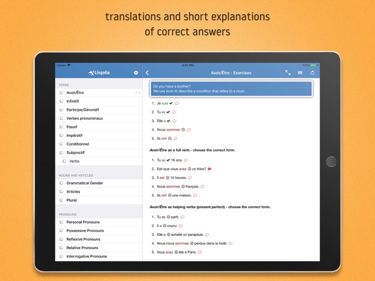 Lingolia French Grammar screenshot-3