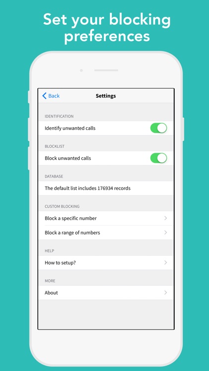 CallBlocker - Bulk block range of unwanted callers